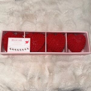Bella Lux Valentine’s Day Festive red Heart 6’ Garland